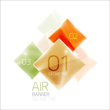 Hava parlak kare kompozisyon