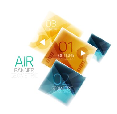 Parlak renkli kareler