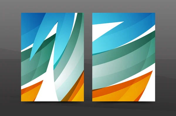 Farbe Wellen abstrakten Hintergrund — Stockvektor