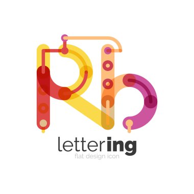 Doğrusal iş logo mektubu