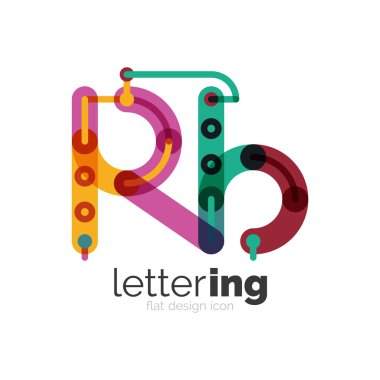 Doğrusal iş logo mektubu