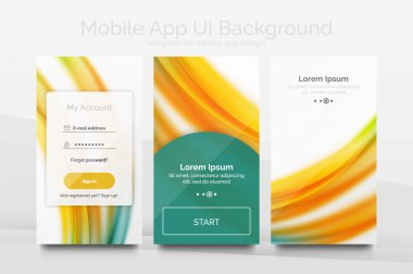 Mobil arka plan kullanıcı arabirimi