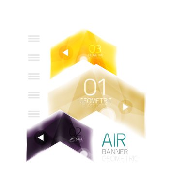 Hava hafif parlak tasarım ok. Web bilgi kutusu veya kullanıcı arabirimi menü öğesi