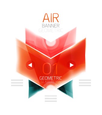 Hava hafif parlak tasarım ok. Web bilgi kutusu veya kullanıcı arabirimi menü öğesi