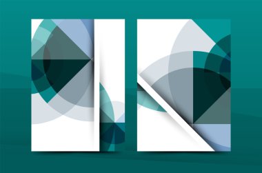 Geometrik mozaik tasarımı, a4 boyutu iş kurumsal yazışma mektup kapak