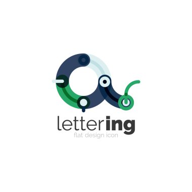Doğrusal iş logo mektubu