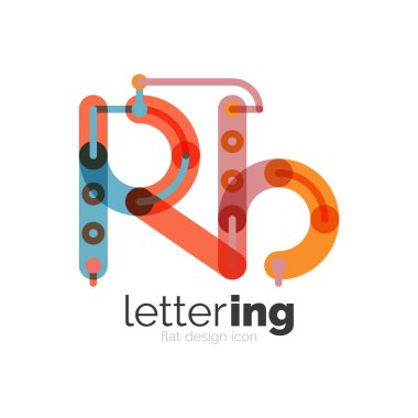 Doğrusal iş logo mektubu