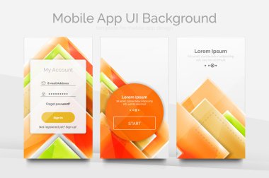 Mobil arka plan kullanıcı arabirimi