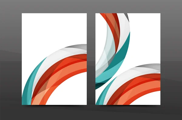 Ondas de color fondo abstracto — Vector de stock