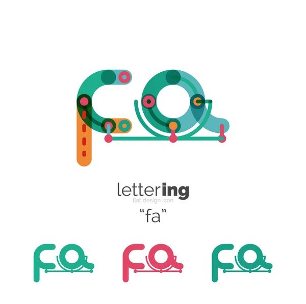 Alfabet letterpictogram lettertype logo business — Stockvector
