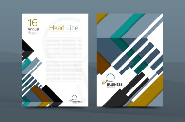 Yıllık rapor kapağı broşür tasarım