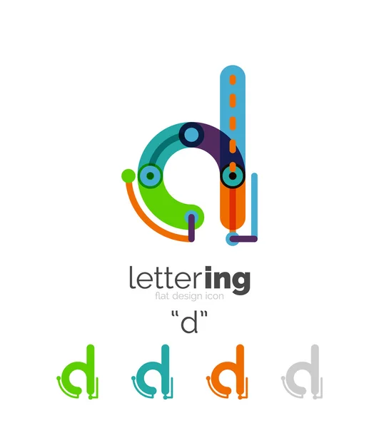Γραμμική επιχειρήσεων λογότυπο επιστολή — Διανυσματικό Αρχείο