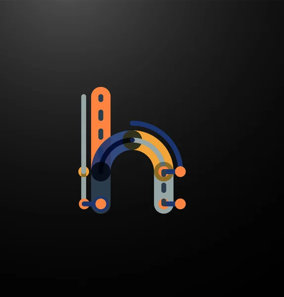 会社の頭文字のブランド ロゴ — ストックベクタ
