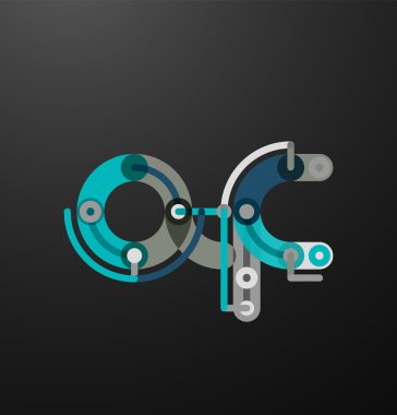 Karikatür doğrusal kutsal kişilerin resmi mektuplar