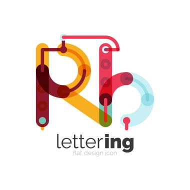 Doğrusal iş logo mektubu