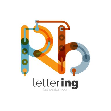 Doğrusal iş logo mektubu