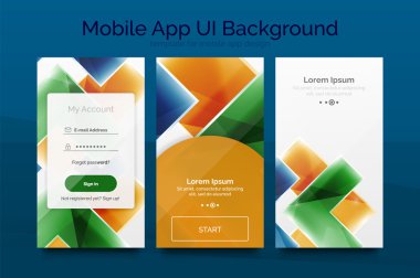 Mobil arka plan kullanıcı arabirimi