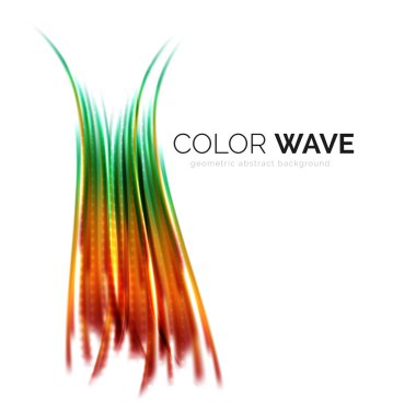 Soyut renk dalgası tasarım ögesi