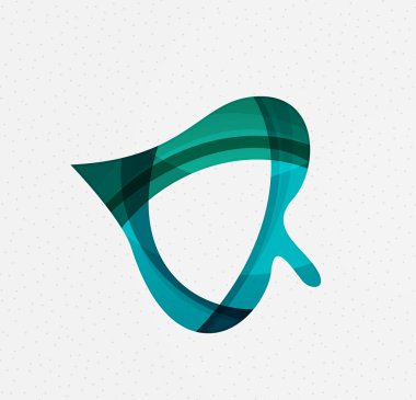 Yeşil kavramı, geometrik tasarım Eko yaprak