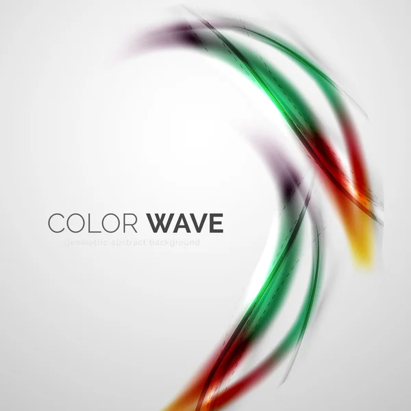 Color wave vector element — Stock Vector
