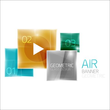 Hava parlak kare kompozisyon