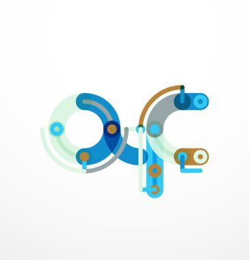 Renkli komik karikatür mektup simgesi