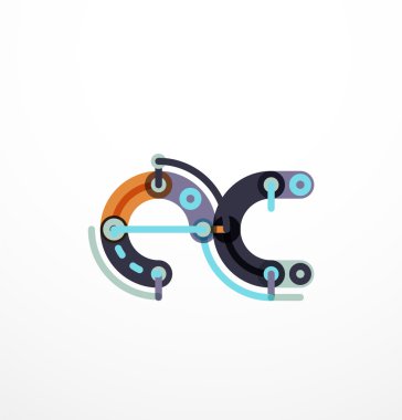 Karikatür doğrusal kutsal kişilerin resmi mektuplar