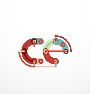 Karikatür doğrusal kutsal kişilerin resmi mektuplar