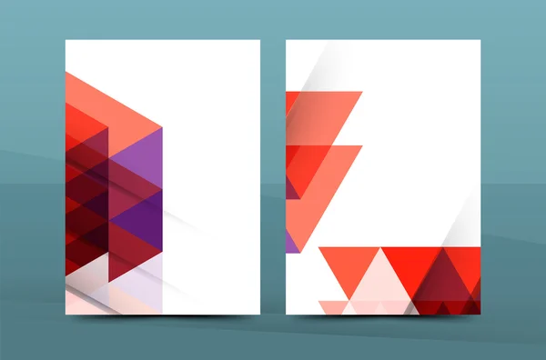 Geometriska mosaik design, a4 storlek business företagets korrespondens brev täcka — Stock vektor