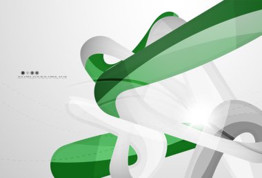 Parlak dalga modern hareket şablonu