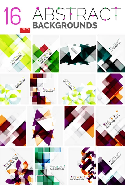 Collection de fonds abstraits — Image vectorielle