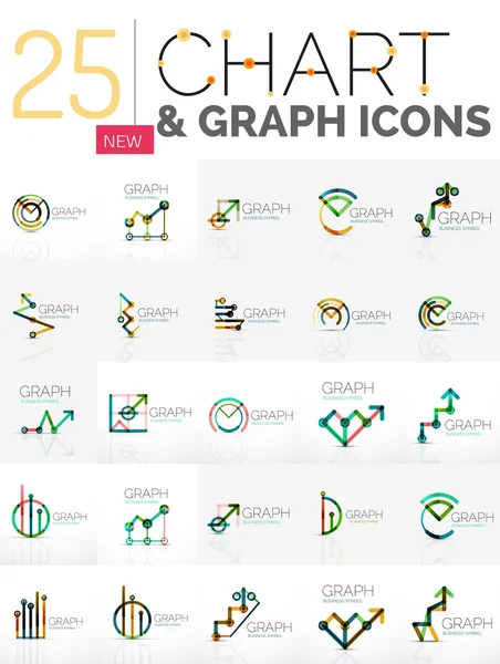 Grafik logoları koleksiyonu — Stok Vektör