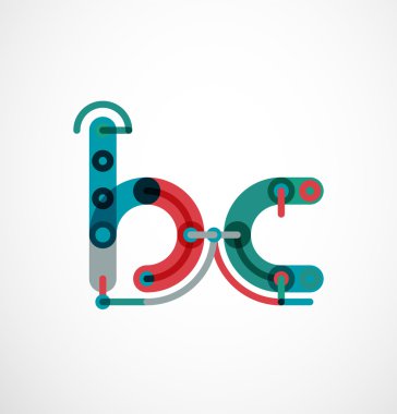 Renkli komik karikatür mektup simgesi