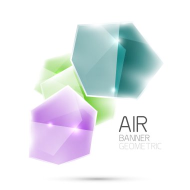 Parlak elemanları. Beyaz geometrik soyut şekilleri. Arka plan
