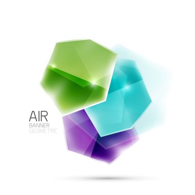 Parlak elemanları. Beyaz geometrik soyut şekilleri. Arka plan