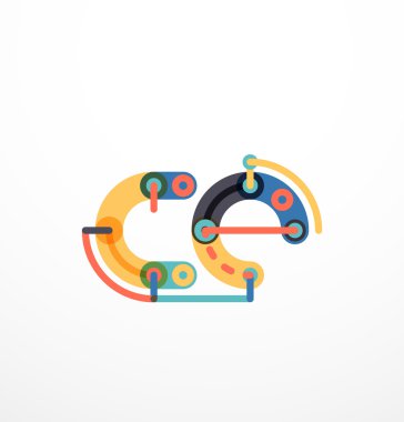 Karikatür doğrusal kutsal kişilerin resmi mektuplar