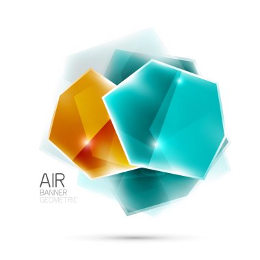 Parlak elemanları. Beyaz geometrik soyut şekilleri. Arka plan