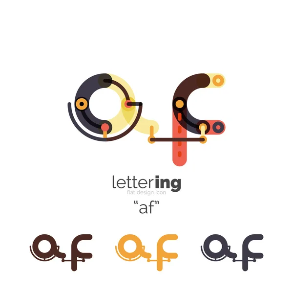 Alfabet litery czcionki logo biznes ikona — Wektor stockowy