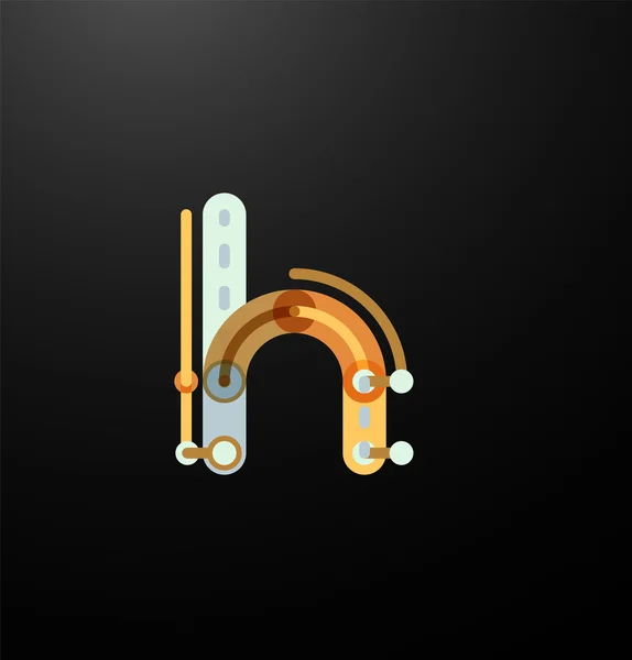 Marca de la empresa logotipo de las letras iniciales — Archivo Imágenes Vectoriales