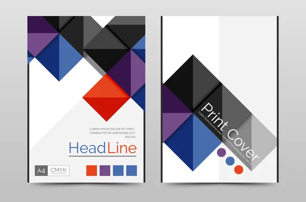 Geometric brochure front page