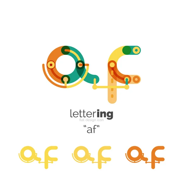 Alfabet litery czcionki logo biznes ikona — Wektor stockowy