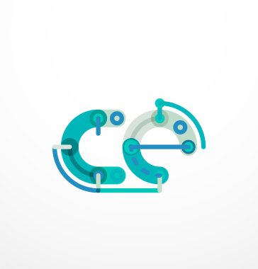 Karikatür doğrusal kutsal kişilerin resmi mektuplar