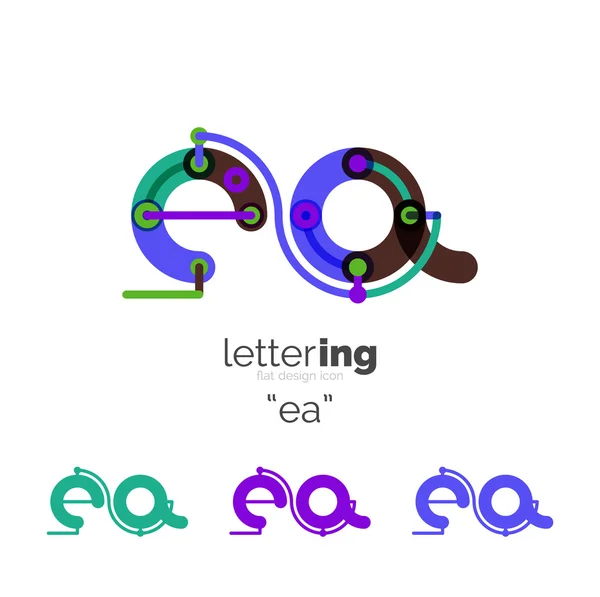 Icône logo Lettres — Image vectorielle