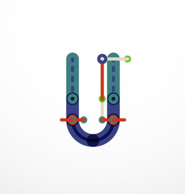 Özet satırı tasarım mektup logo