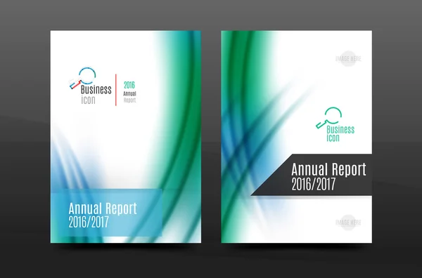 A4 rozmiar roczne sprawozdanie business ulotki pokrycie — Wektor stockowy