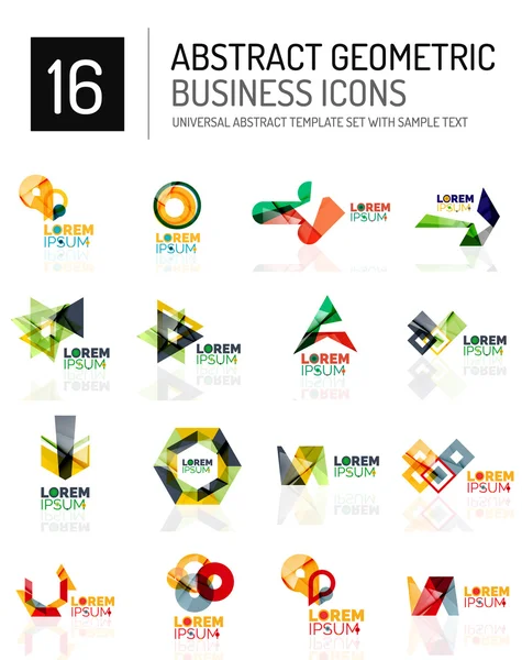 Iconos abstractos de negocios — Vector de stock