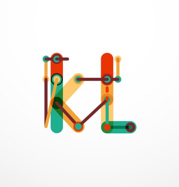 Özet satırı tasarım mektup logo