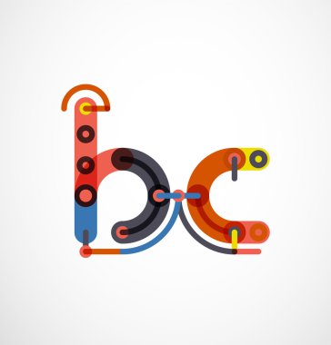 Renkli komik karikatür mektup simgesi