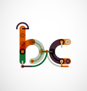 Renkli komik karikatür mektup simgesi