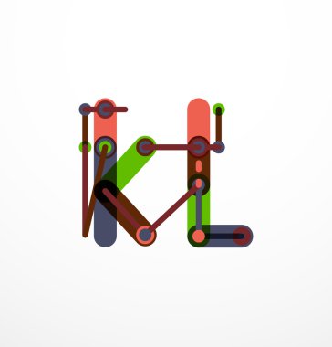 Özet satırı tasarım mektup logo